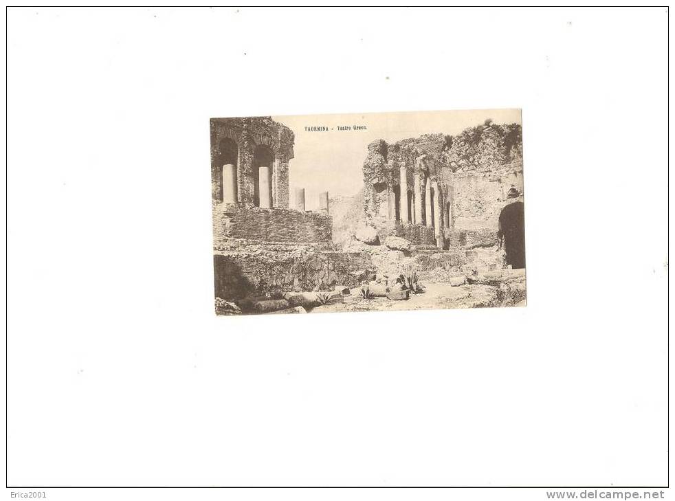 Italie. Sicilia.messina.taormina .   Teatro Greco - Messina