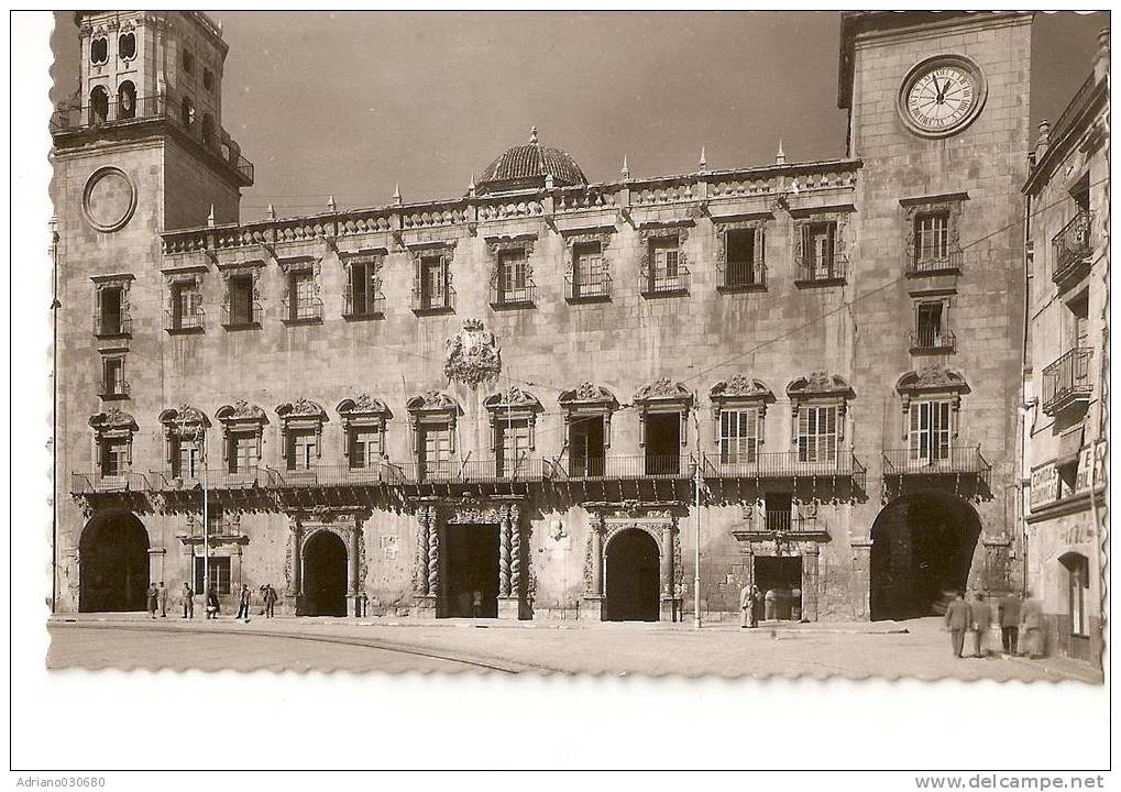 ALICANTE COMUNITA´ VALENCIANA   AYUNTAMIENTO OLD POSTCARD CARTA POSTALE SPAGNA SPAIN - Alicante