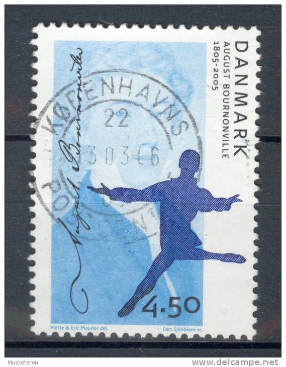 Denmark Mi. 1403 August Bournonville Ballet Deluxe Cancel 2005 - Used Stamps