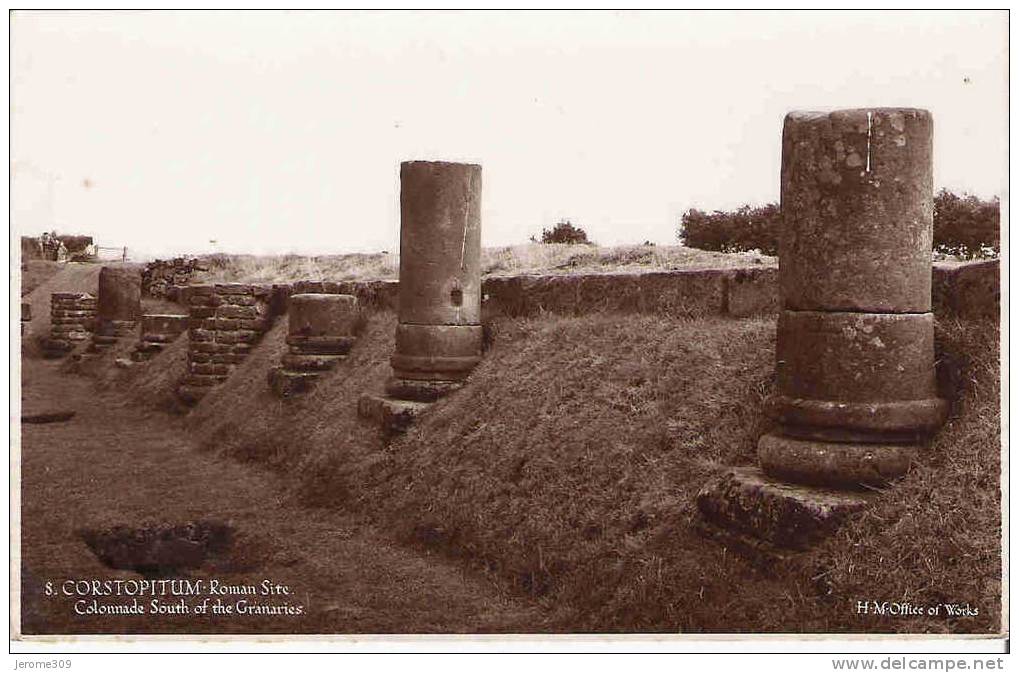 ROYAUME-UNI - ANGLETERRE - CPA - CORSTOPITUM - Roman Site - Colonnade South Of The Granaries - Corbridge Roman Site - Autres & Non Classés