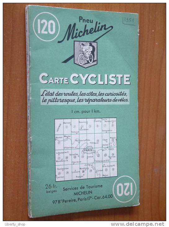 CARTE CYCLISTE PARIS N° 120 - 1951 ! - Europe