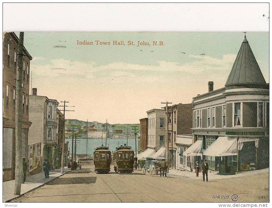 ST JOHN New Brunswick    Indian Town Hall    Tram - St. John
