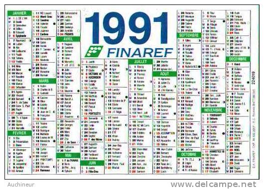 Volley-ball - SMTS Nationale 1 Calendrier 1991 B - Volleyball