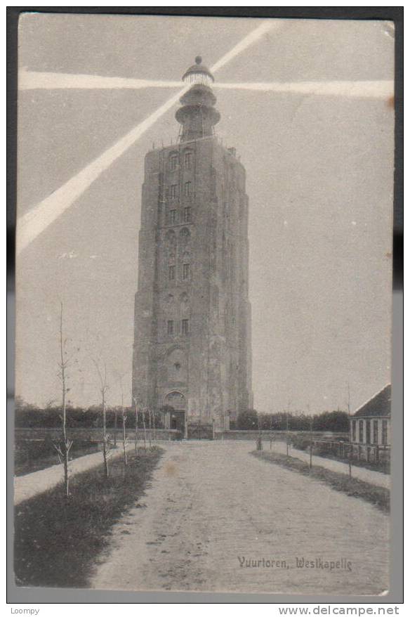 WESTKAPELLE -  Vuurtoren - Phare - Lighthouse - Gebruikt 1911 - Westkapelle