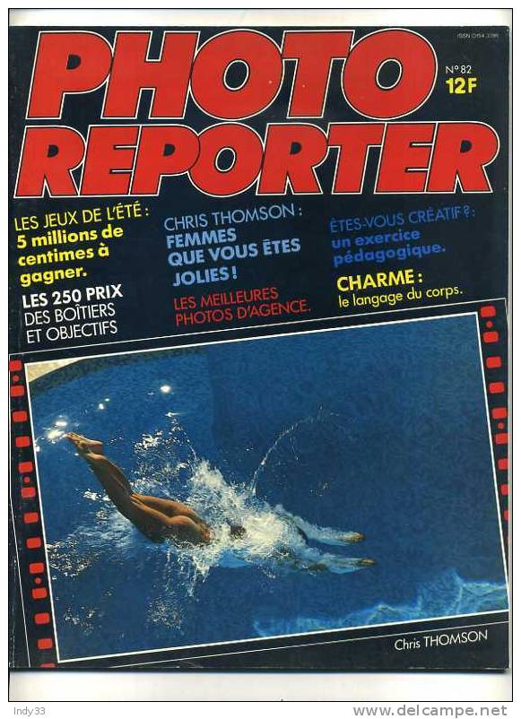 - PHOTO-REPORTER . LE MAGAZINE DE L´ ACTUALITE PHOTO-CINE . N°82   1985 - Fotografía