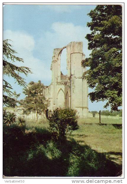 85..MAILLEZAIS..L ABBAYE ST PIERRE...carte Photo Glacee..1970 - Maillezais