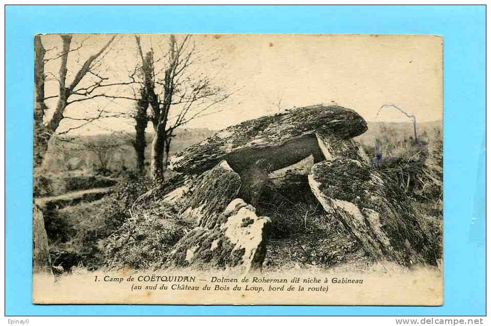 B - MEGALITHE - DOLMEN De Roherman - GUER 56 - Dolmen & Menhirs