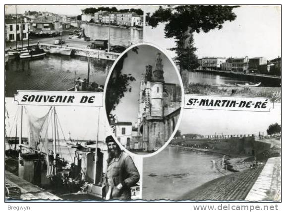 17 - CPSM Multivues - Souvenir De St-Martin-de-Ré - Saint-Martin-de-Ré