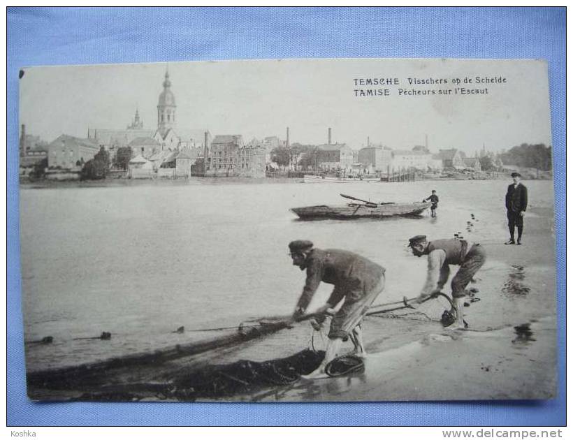 Temse - Niet Verzonden - Vissers Aan De Schelde - Zicht Op Temse - De Landtsheer - Lot 211 - - Temse