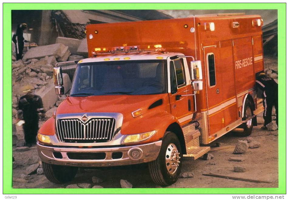 CAMION, TRUCK  INTERNATIONAL - FIRE-RESCUE - POMPIER - ORIENTAL CITY PUBLISHING GROUP LIMITED ISSUED - - Camions & Poids Lourds