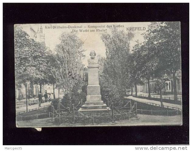 Krefeld Karl Wilhelm Denkmal Statue Pas D'édit.  Belle Carte - Krefeld