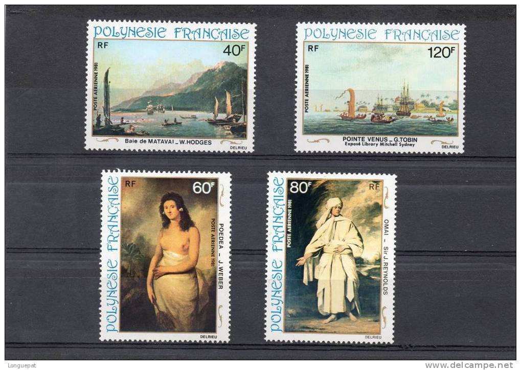 POLYNESIE Française : Peintures Du 18ème Siècle : W. Hodges, J. Weber, J. Reynolds, G. Tobin - Unused Stamps