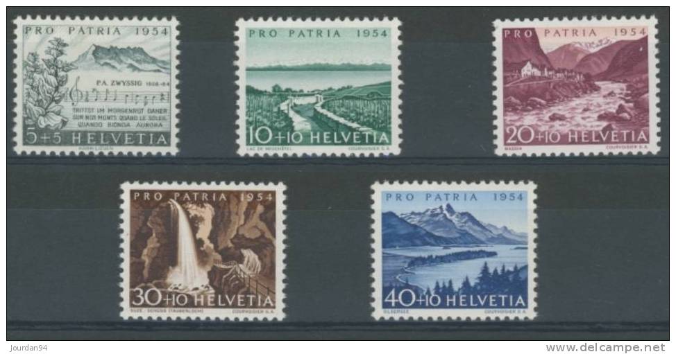 SUISSE         N°  548   /   552 - Nuovi