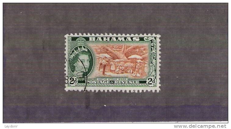 Bahamas - Queen Elizabeth II - Native Stawwork - Scott # 161 - Bahamas (1973-...)