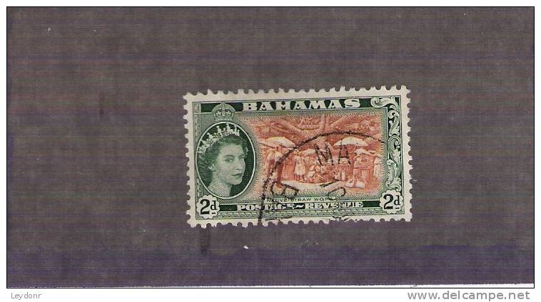 Bahamas - Queen Elizabeth II - Native Stawwork - Scott # 161 - Bahamas (1973-...)