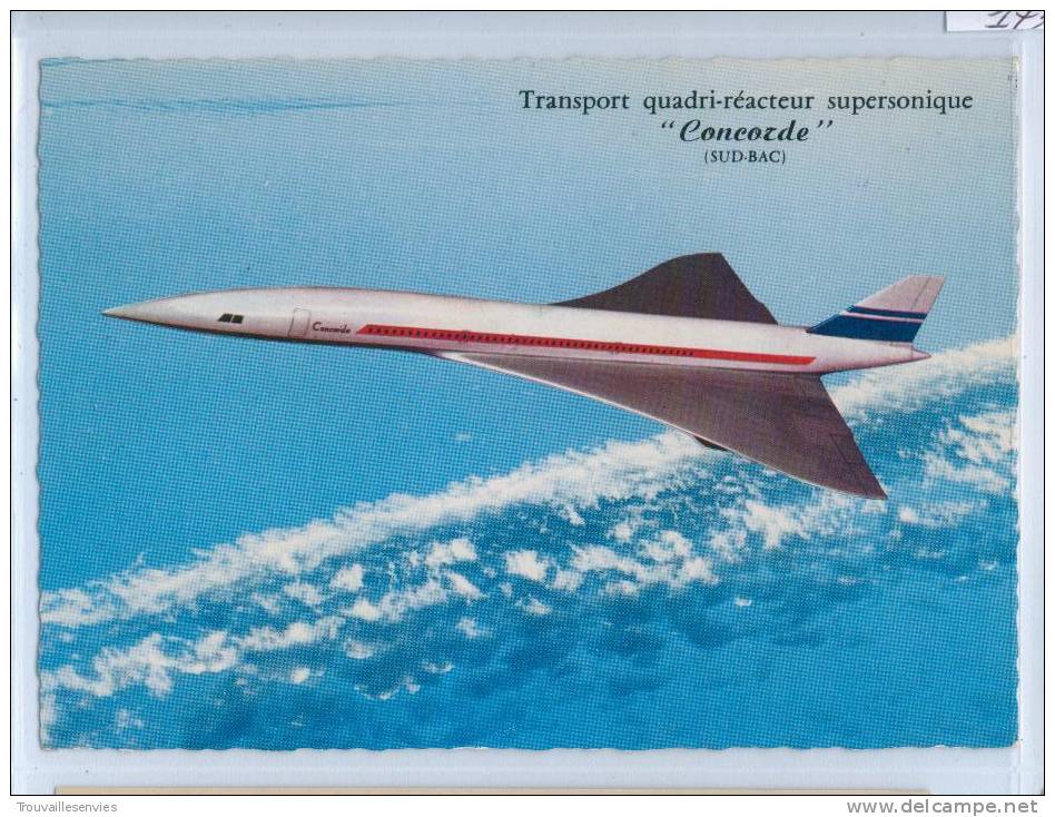 CONCORDE - TRANSPORT SUPERSONIQUE QUADRI-REACTEUR De 100 PLACES ........ - 1946-....: Moderne