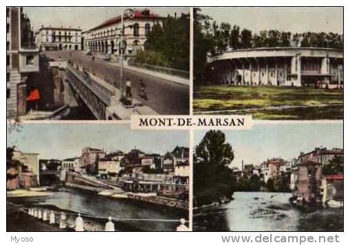 4O MONT DE MARSAN Place Du Marche Les Arenes Les Quais Confluent De La Douze Et Du Midou - Mont De Marsan