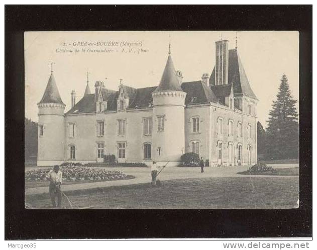 Grez En Bouere La Guenaudière édit.L.V. N° 2 Animée Chateau Belle Carte - Crez En Bouere