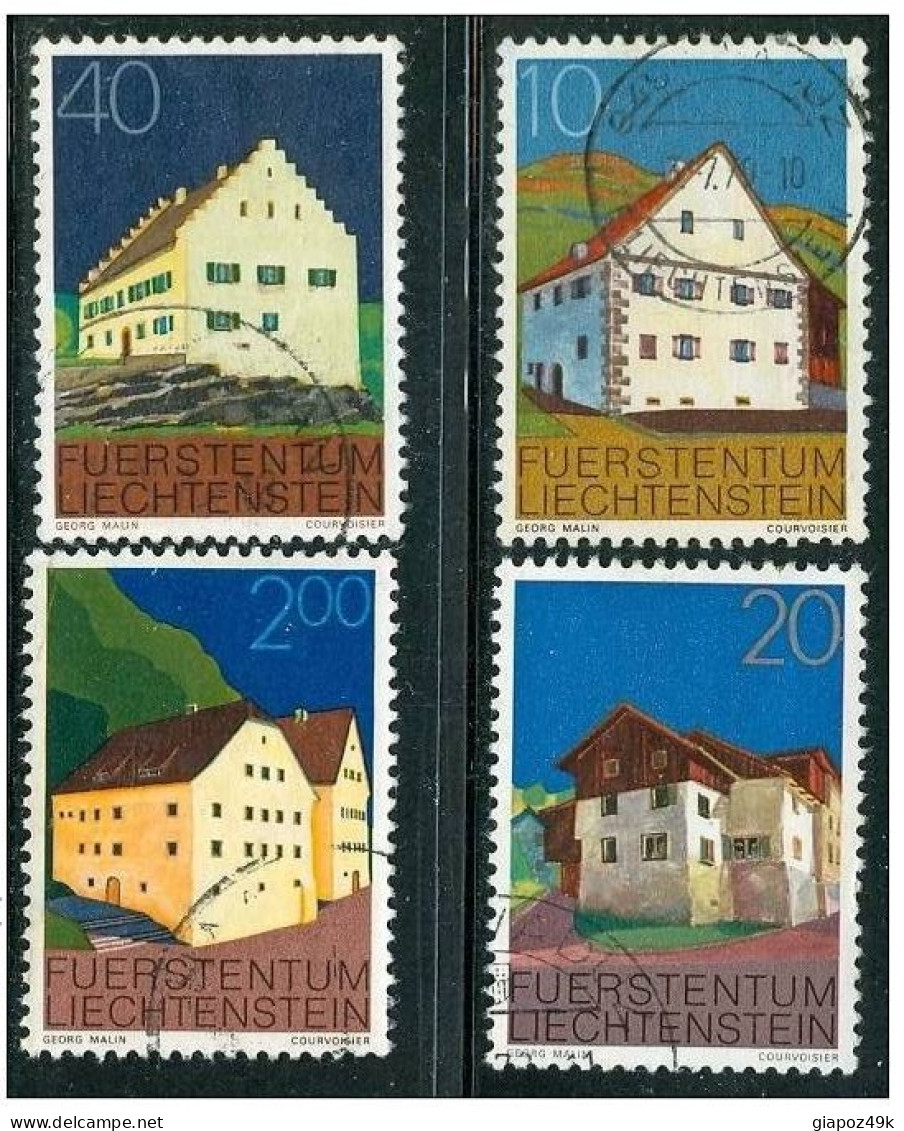 LIECHTENSTEIN  - 1978  -  Edifici  -  N.  641 . . .   Usati  -  Lotto  N.  109 - Oblitérés