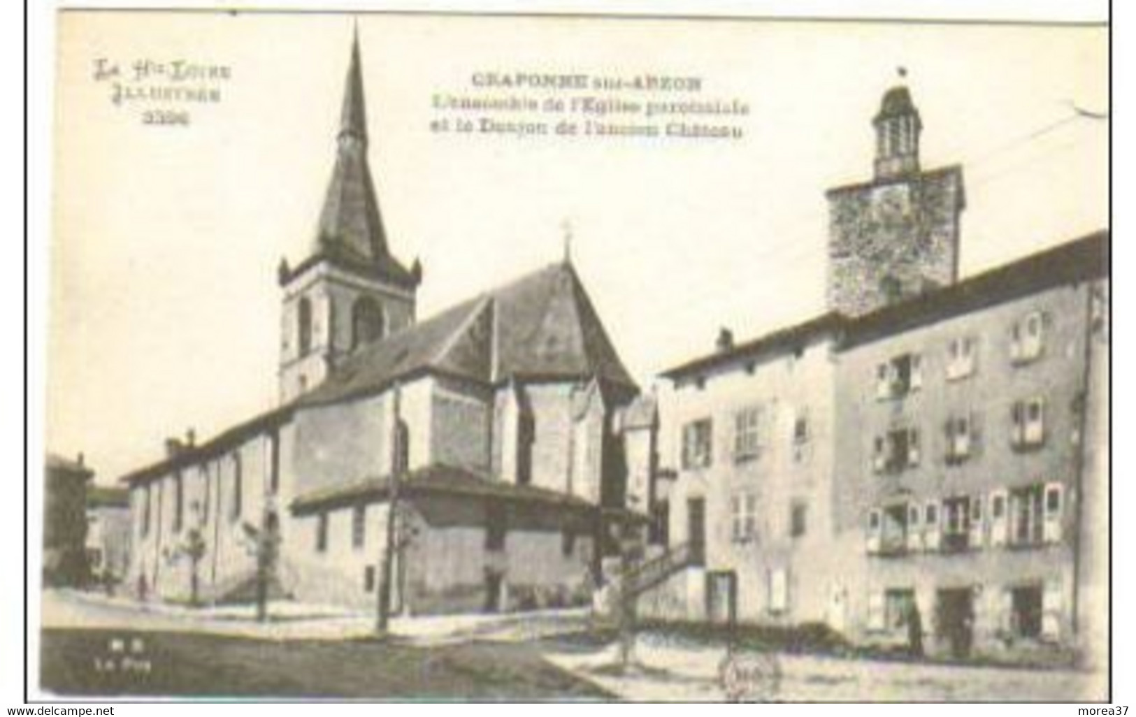 CRAPONNE SUR ARZON  L'ensemble De L'église Paroissiale Et Le Donjon De L'ancien Château - Craponne Sur Arzon