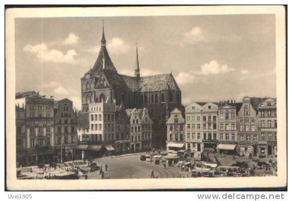 AK.Seestadt Rostock.Markt. - Rostock