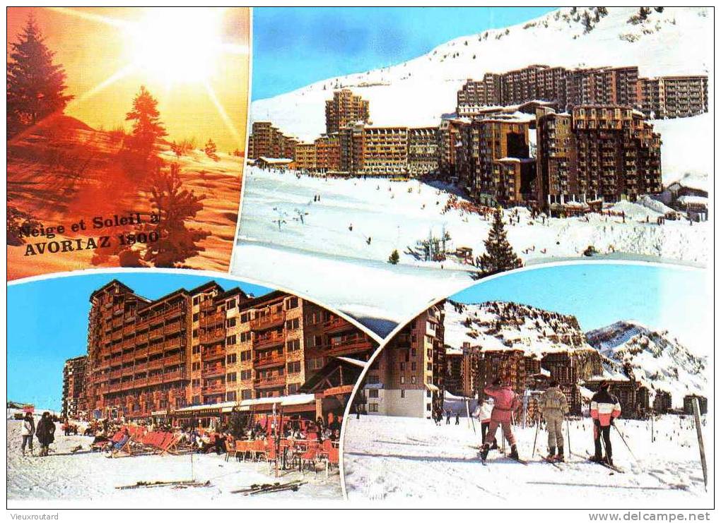 CPSM. AVORIAZ 1800M. ARCH. MM. LABRO. ROQUES ET ORZONI. DATEE 1986. - Avoriaz