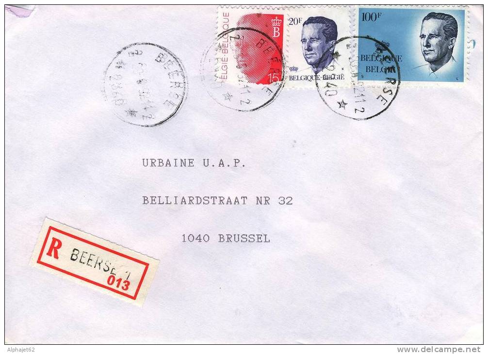 Beerse 013 - Affranchissement Multiple - BELGIQUE - LETTRE RECOMMANDEE - Storia Postale