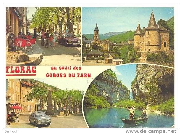 48 // FLORAC, Multivues, La Ville Et Gorges Du Tarn, CPSM  Z 760 - Florac