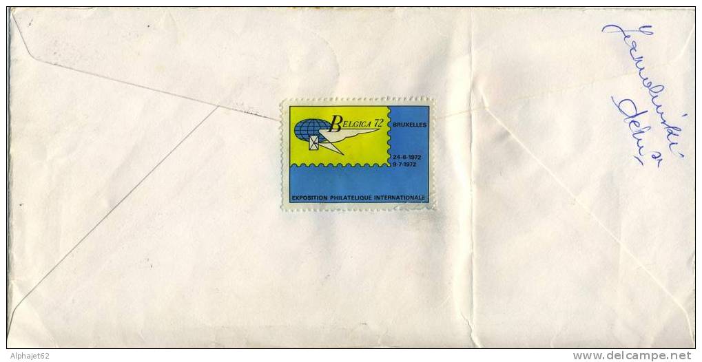 Affranchissement Multiple - BELGIQUE - LETTRE RECOMMANDEE - 1972 - Briefe U. Dokumente