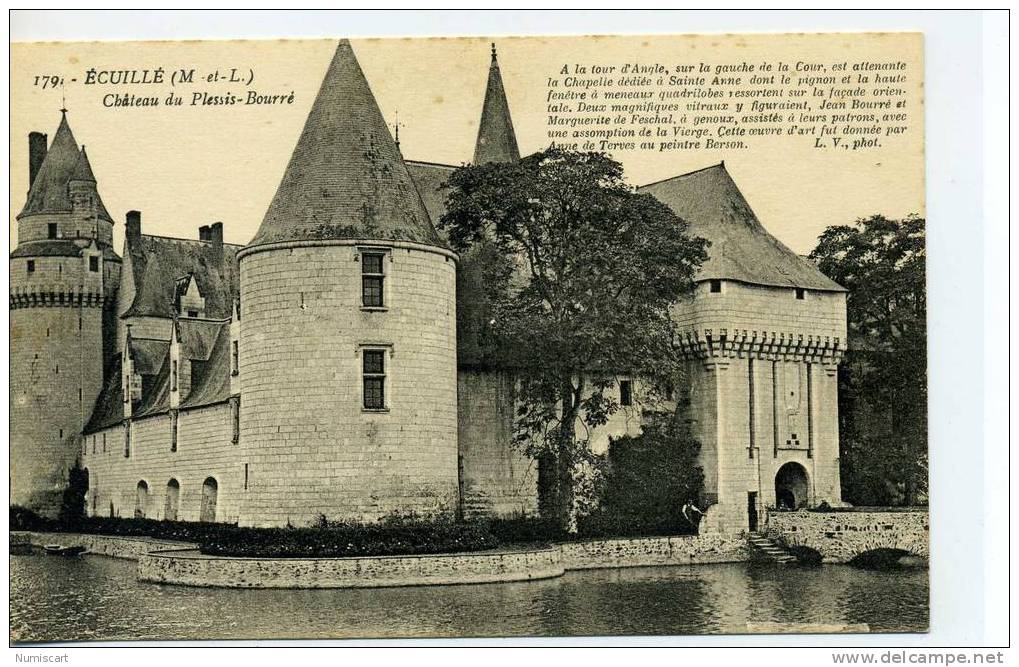 CPA...DE ECUILLE...ANIMEE...LE CHATEAU DU PLESSIS-BOURRE... - Other & Unclassified