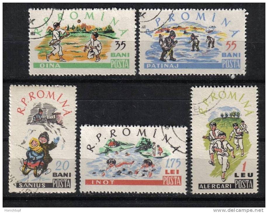 Rumänien; 1960; Michel 1913/7 O; Kindersport - Used Stamps