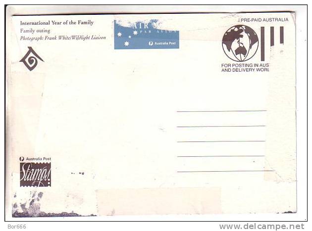 GOOD AUSTRALIA Maximum Card 1994 - International Year Of The Family (back Side Faulty) - Maximumkaarten