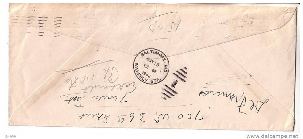 GOOD USA Postal Cover 1946 - Nice Stamped: Jefferson - Return To Sender - Brieven En Documenten