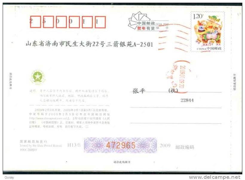 Table Tennis Stadium Of Peking University , Olympic Games ,   Prepaid Card , Postal Stationery - Postcards