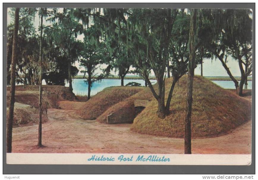 B - CARTE POSTALE - ETATS-UNIS - U.S.A - GEORGIE - SAVANNAH - FORT MC ALLISTER - - Savannah