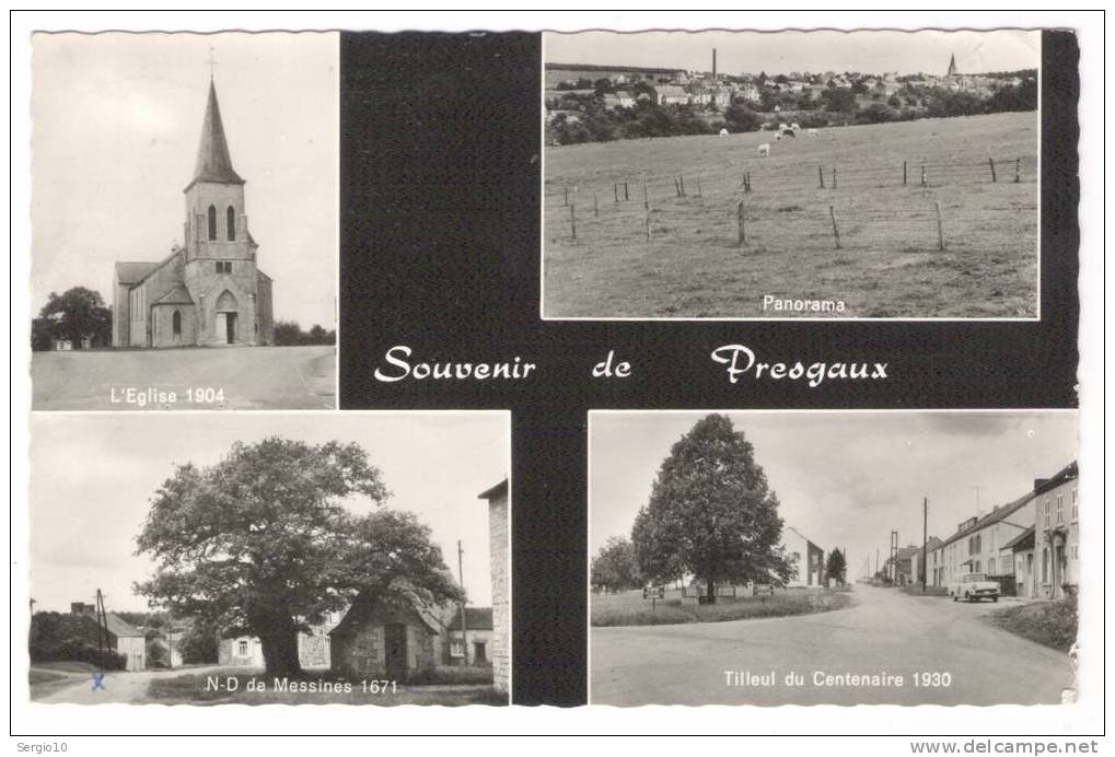 PRESGAUX  :   SOUVENIR  DE  PRESGAUX  -            CARTE MULTIVUES - Couvin