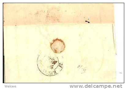 S006/   - SCHWEDEN - 1843. Franco Stralsund CPR5 Nach Rheims (mit Textinhalt) - ... - 1855 Vorphilatelie