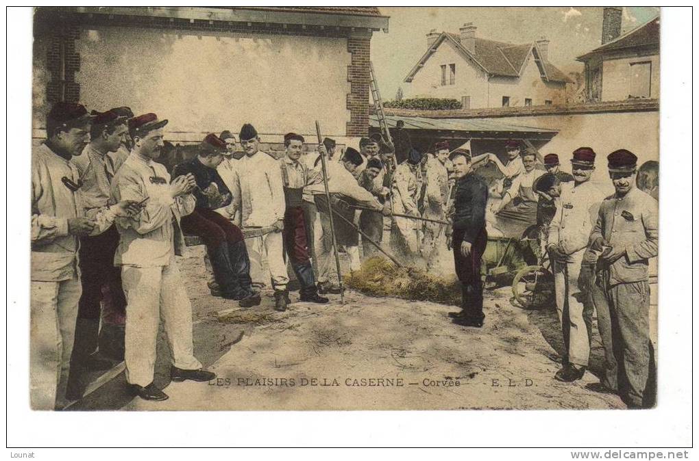 MILITAIRES Guerre 14/18:Les Plaisirs De La Caserne - Corvée - Guerra 1914-18