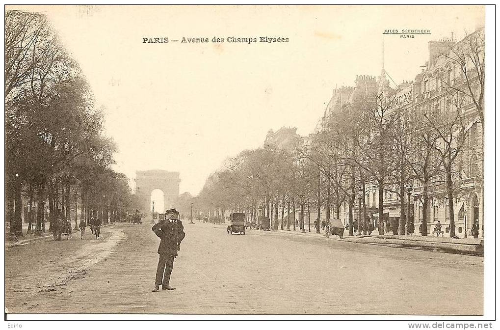 Belle Carte Des Champs, N'ayant Pas Circulée, - Champs-Elysées