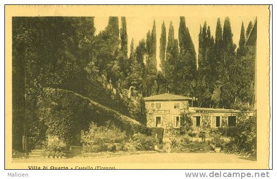 ITALIE-ref 547- Villa Di Quarto - Castello -firenze - Carte Bon Etat - Autres & Non Classés