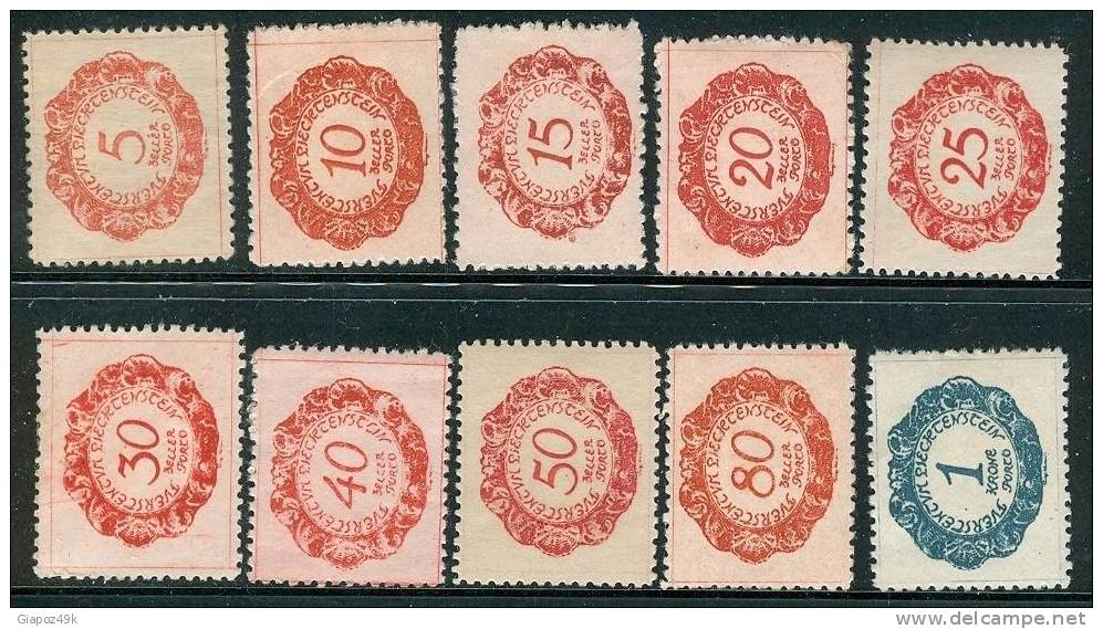 ● LIECHTENSTEIN  - 1920  -  SEGNATASSE -  N. 1 . . . .  *  -  Lotto  N.  125 - Taxe