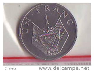 RWANDA 1 FRANCS ESSAI 1977 - Rwanda