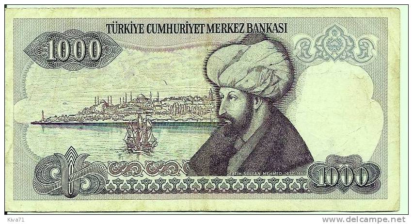 1000 Lira "TURQUIE"  1970    Usagé - Turquie