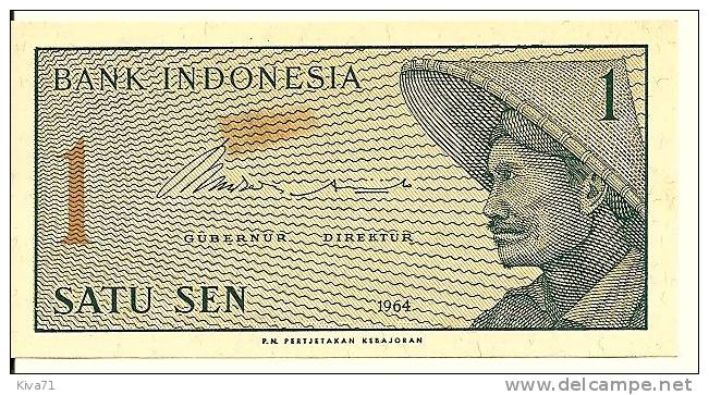 1 Sen  "INDONESIE"     Usagé - Indonesien