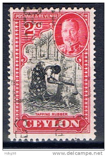 CL+ Ceylon 1935 Mi 216 Gummigewinnung - Ceilán (...-1947)