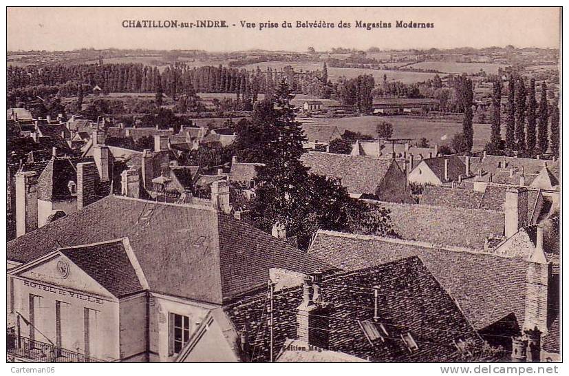 36 - Chatillon Sur Indre - Vue Prise Du Belvédère Des Magasins Modernes - Autres & Non Classés