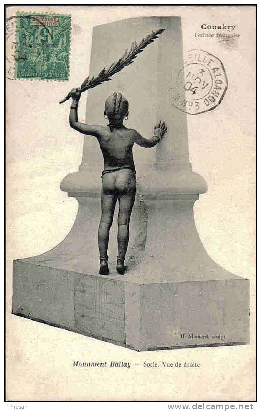 Guinée Guinea Monument Ballay (  Oblitération 1904 Sur Groupe ) + Cachet De Ligne Maritime. - Guinée