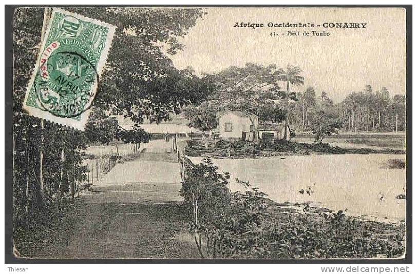 Guinée. Pont De Tombo (  Oblitération 1912 ). - Guinea