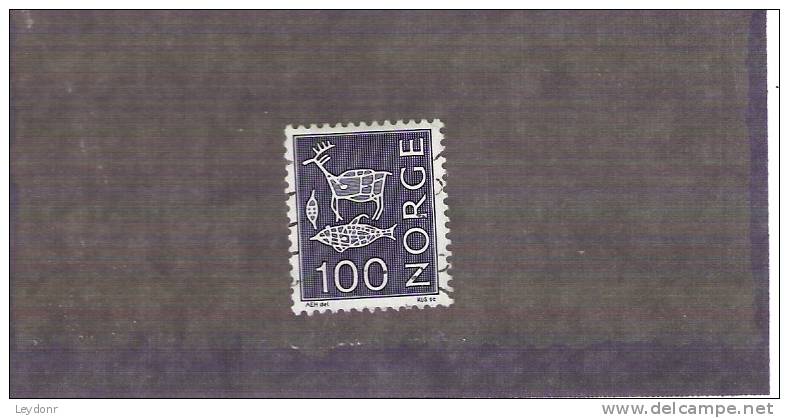 Norway - Norge - Rock Carvings - Scott # 468 - Used Stamps