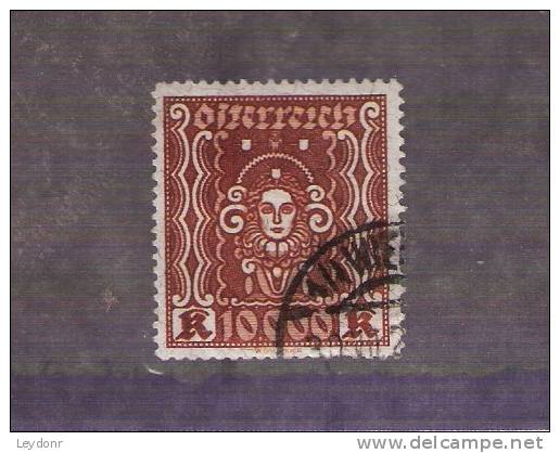 Austria - Osterreich - Symbols Of Art And Science - Scott # 298 - 10,000 Kronen - Usati